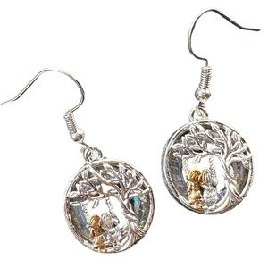 Tree of Life Sisters Swinging Earrings